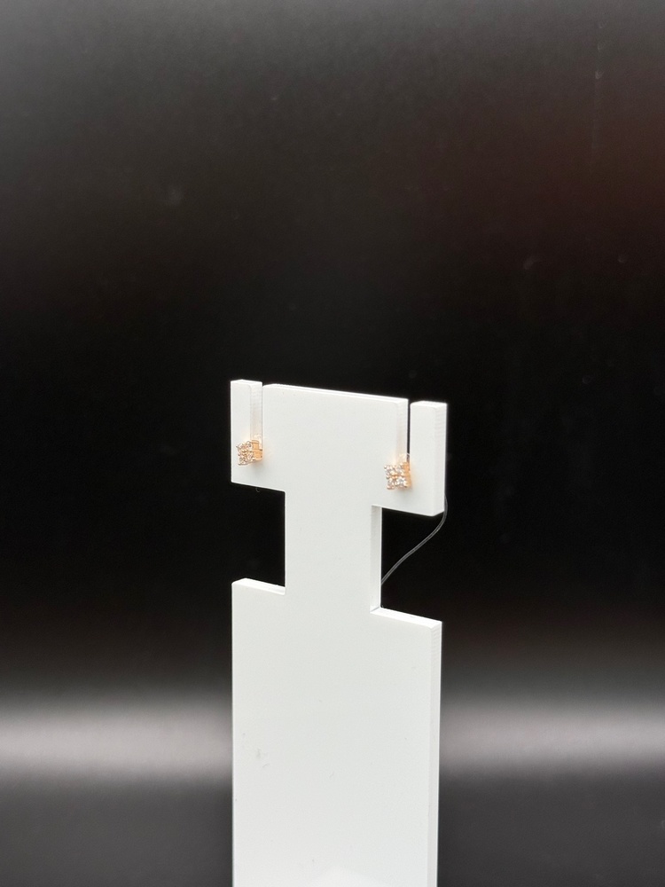 СЕРЬГИ ПУСЕТЫ с камнями (Au 585)