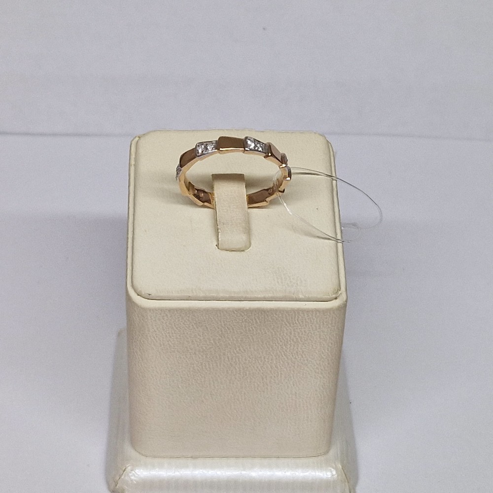 019372 КОЛЬЦО С КАМНЯМИ (Au 585)