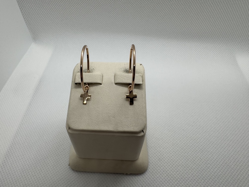 СКОН585 СЕРЬГИ КОНГО (Au 585)