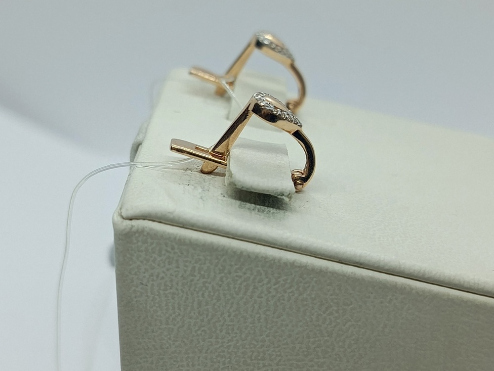 СКМИ585 СЕРЬГИ С КАМНЯМИ (Au 585)