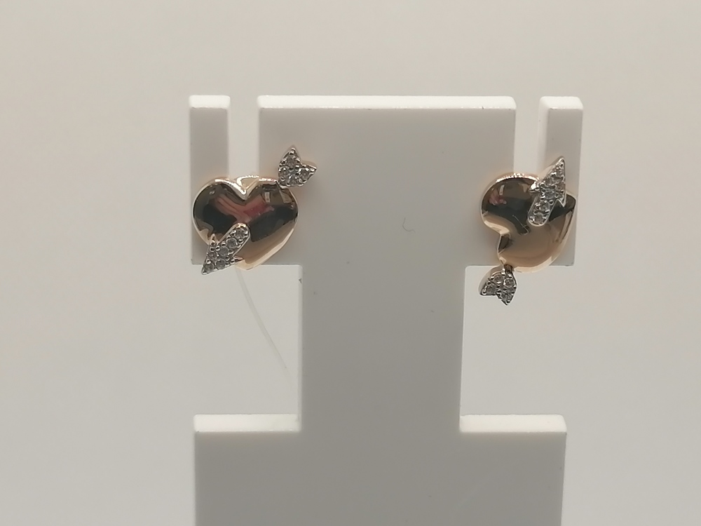 СЕРЬГИ ПУСЕТЫ с камнями (Au 585)