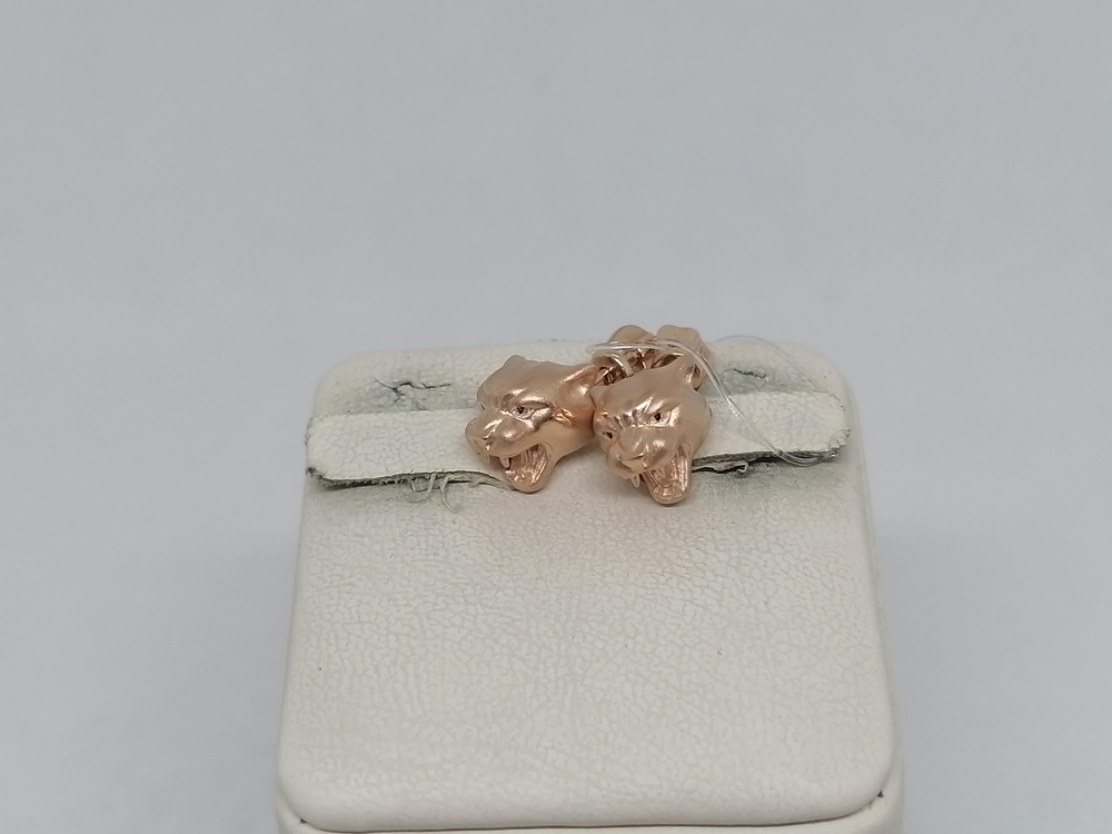 СЕРЬГИ ПУСЕТЫ эмаль (Au 585)