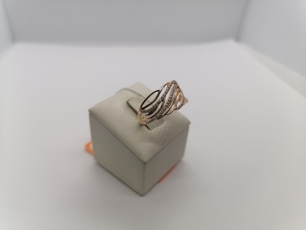 КОЛКМИ585 КОЛЬЦО С КАМНЯМИ (Au 585)