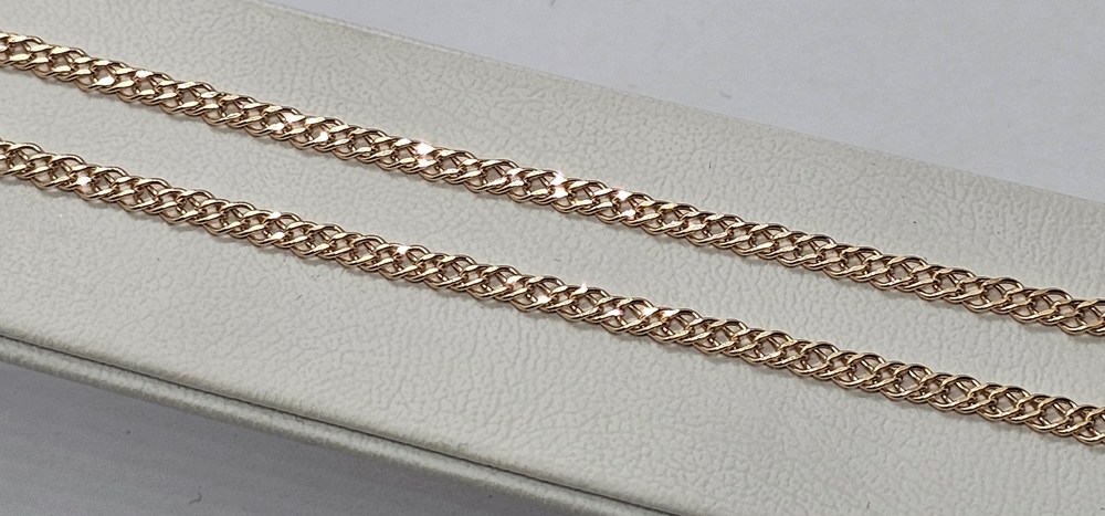 НЦ 12-076ПГ ЦЕПЬ ПУСТОТЕЛАЯ Ромб двойной (Au 585)