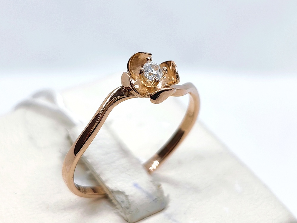 КОЛЬЦО С КАМНЕМ (Au 585)