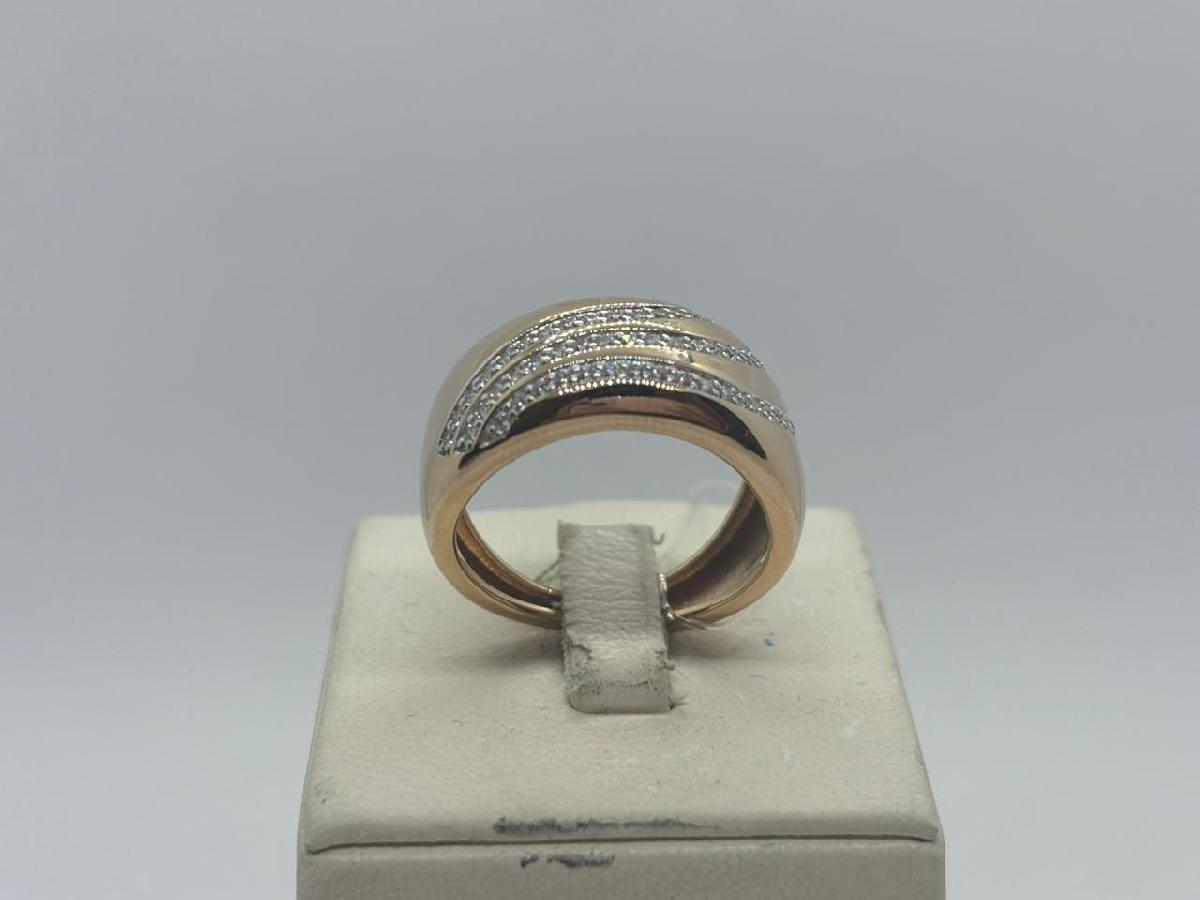 КОЛЬЦО С КАМНЯМИ (Au 585)