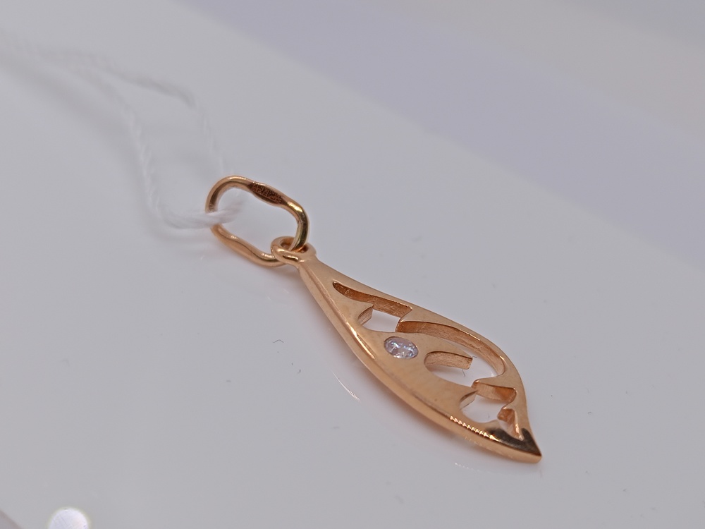 ПОДКМ585 ПОДВЕСКА С КАМНЕМ (Au 585)