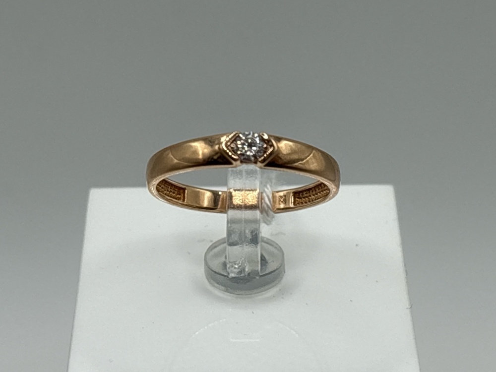 КОЛКМ585 КОЛЬЦО С КАМНЕМ (Au 585)