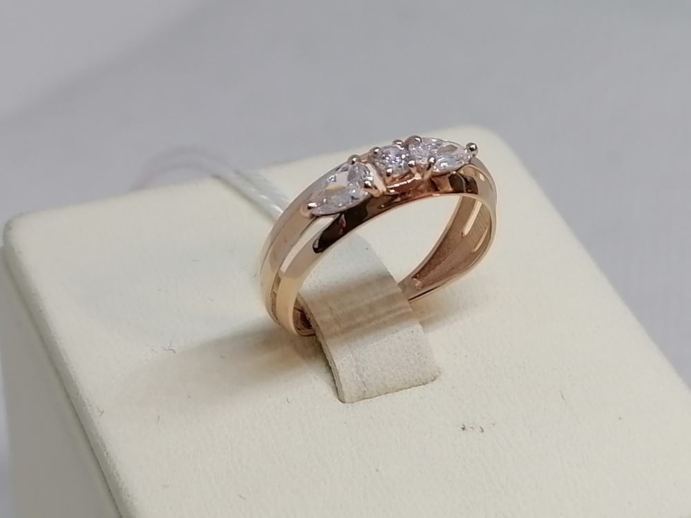 КОЛКМИ585 КОЛЬЦО С КАМНЯМИ (Au 585)