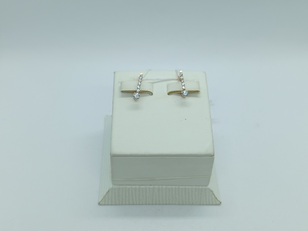 СКМИ585 СЕРЬГИ С КАМНЯМИ (Au 585)