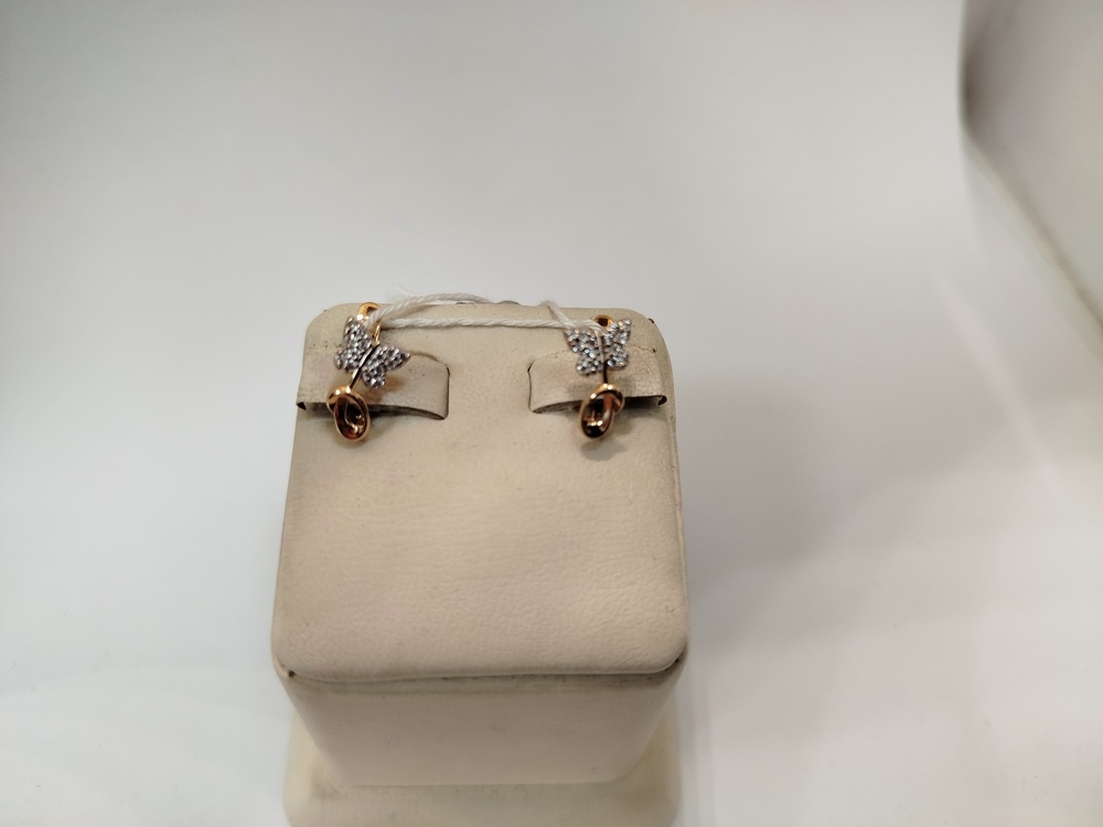 СЕРЬГИ С КАМНЯМИ (Au 585)