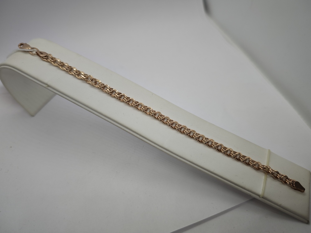 БРАСЛЕТ ПУСТОТЕЛЫЙ Бисмарк Au 585