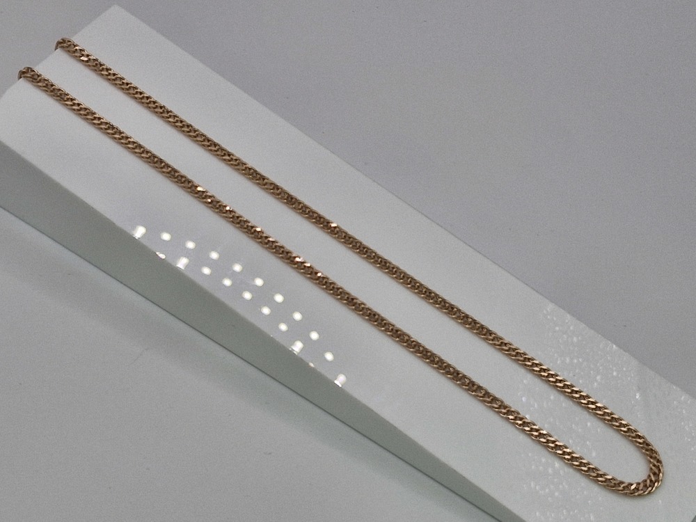 ЦЕПЬ ПУСТОТЕЛАЯ Ромб двойной (Au 585)