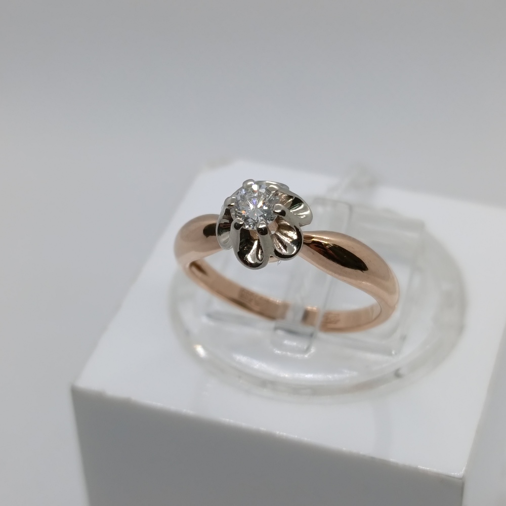 КОЛЬЦО БРИЛЛИАНТ Au 585