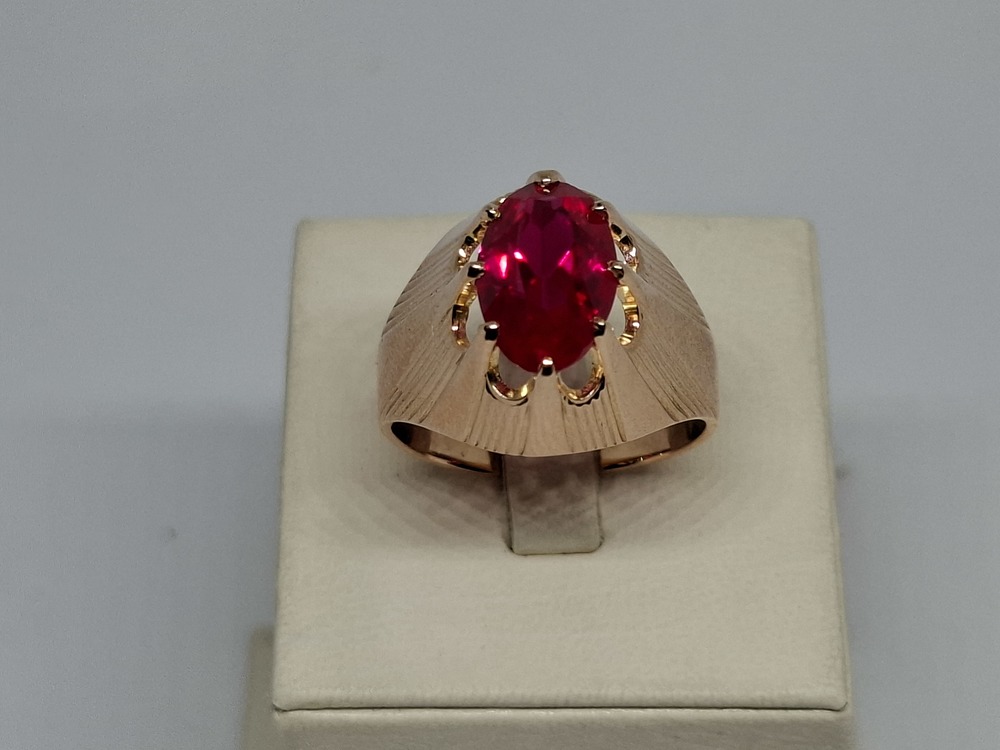 КОЛКМ583 КОЛЬЦО С КАМНЕМ (Au 583)