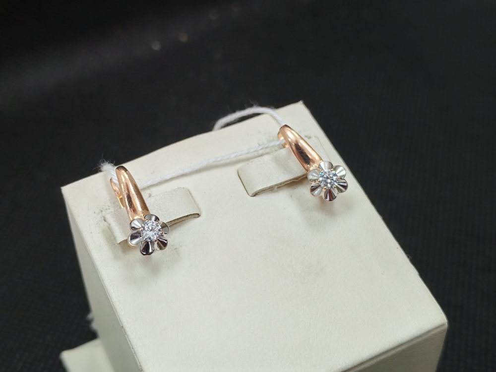 СЕРЬГИ С КАМНЯМИ (Au 585)