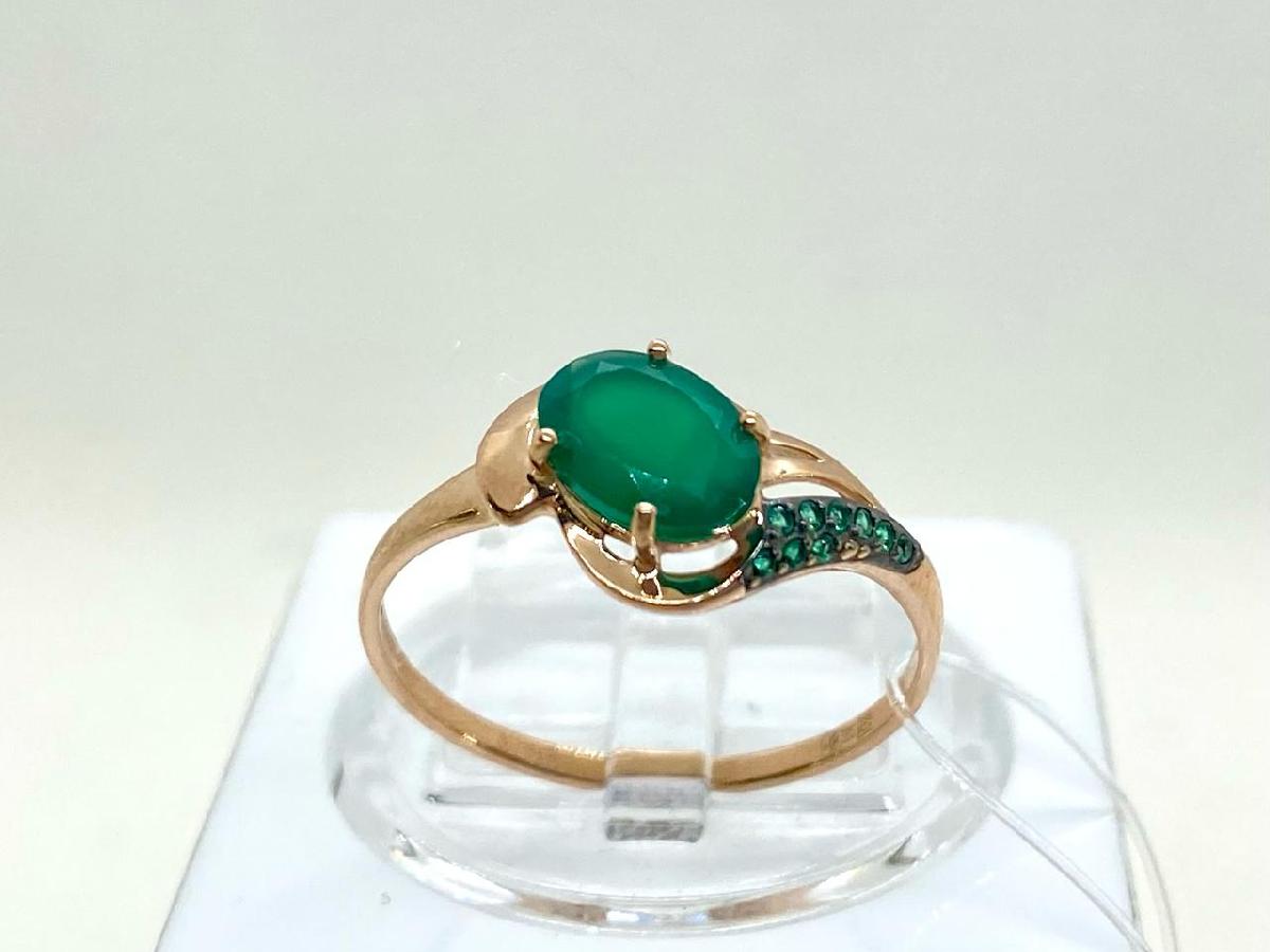 716604 КОЛЬЦО С КАМНЯМИ (Au 585)