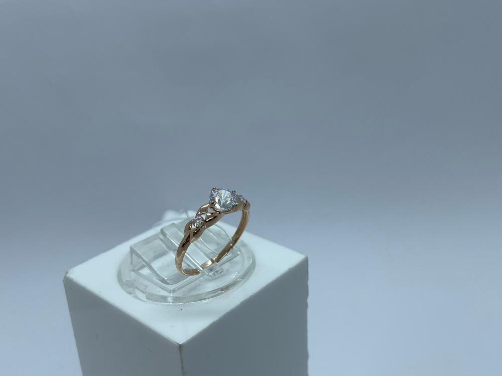 КОЛЬЦО С КАМНЯМИ (Au 585)