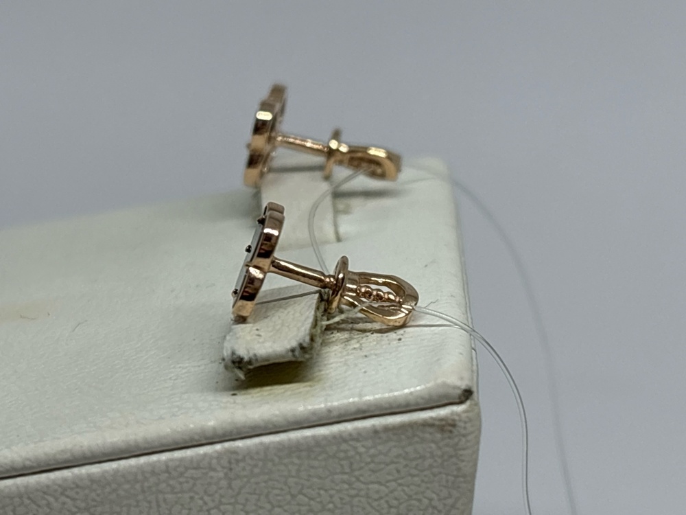 СЕРЬГИ ПУСЕТЫ с камнем (Au 585)