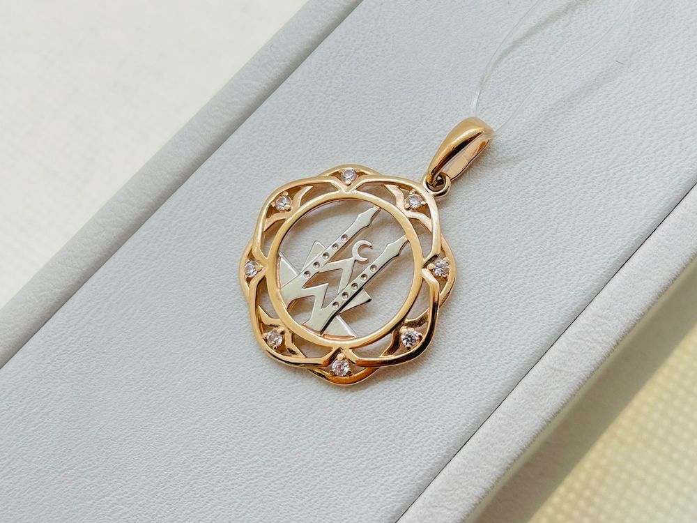 ПОДВЕСКА МЕЧЕТЬ с камнями (Au 585)