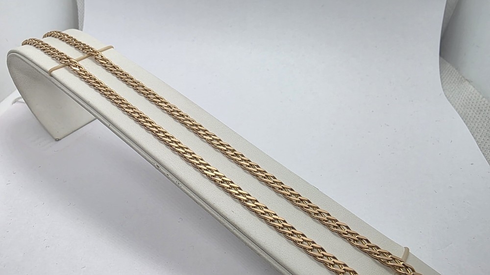 ЦЕПЬ ПОЛНОВЕСНАЯ Ромб двойной (Au 585)