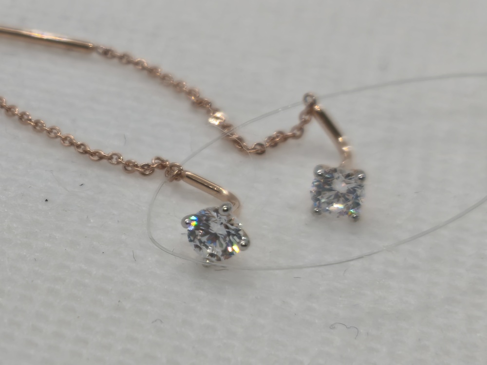 СЕРЬГИ ПРОДЕВКИ с камнем (Au 585)