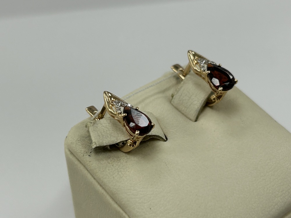 СЕРЬГИ С КАМНЯМИ (Au 585)