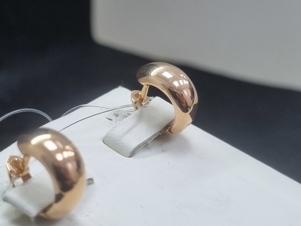 СЕРЬГИ БЕЗ КАМНЯ (Au 585)