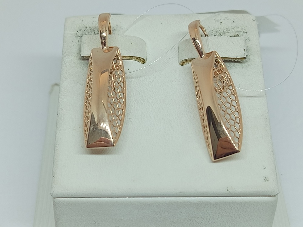 СЕРЬГИ ПЕТЕЛЬКА без камня (Au 585)