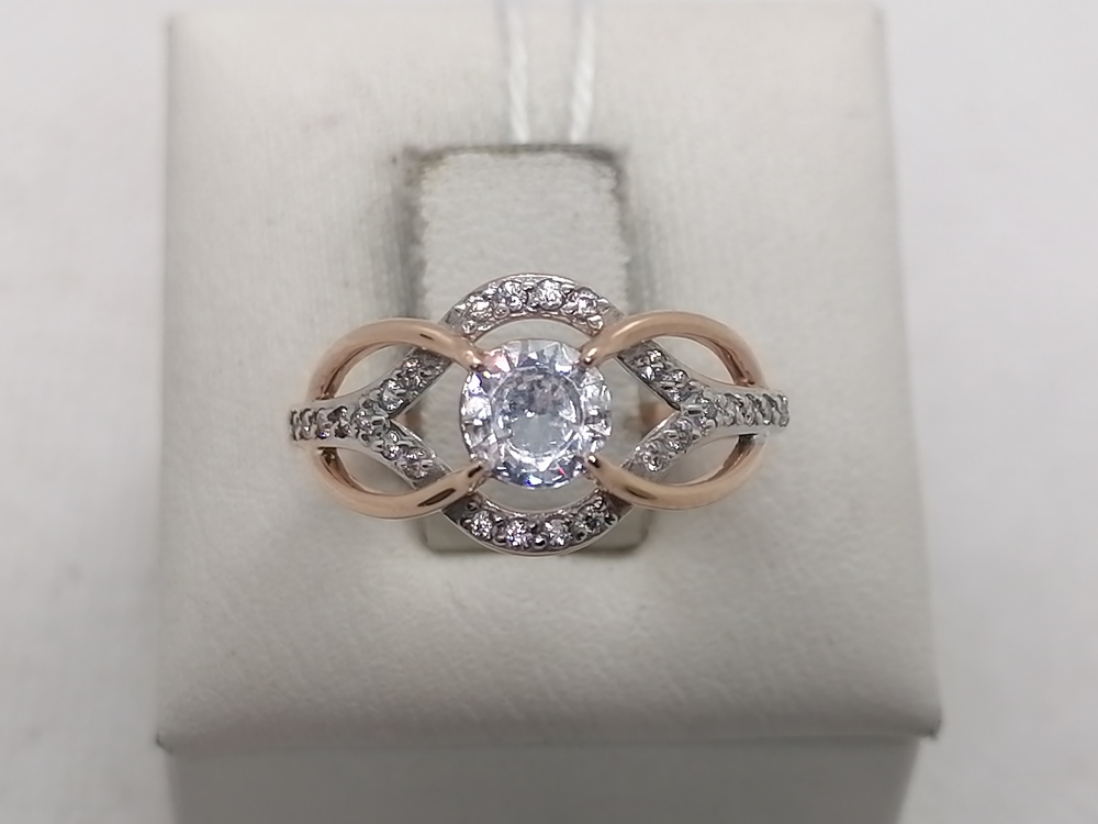 КОЛКМИ585 КОЛЬЦО С КАМНЯМИ (Au 585)