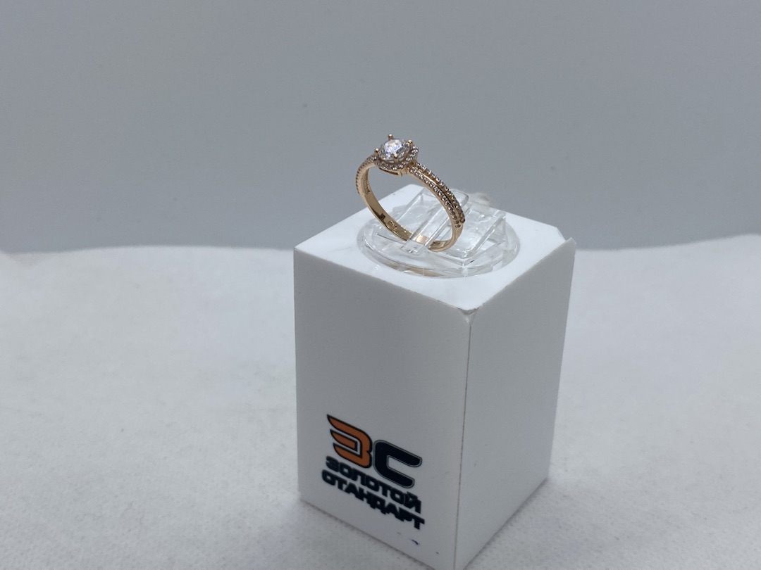 КОЛЬЦО С КАМНЯМИ (Au 585)