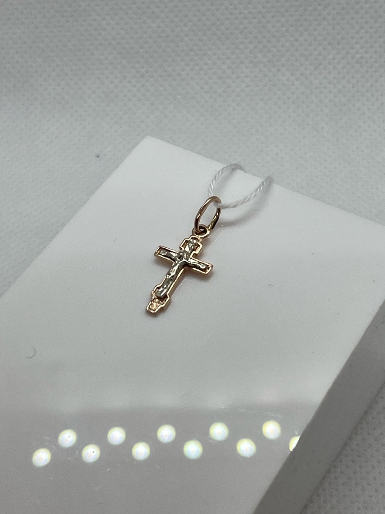 ПОДКБК585 ПОДВЕСКА КРЕСТ БЕЗ КАМНЯ (Au 585)