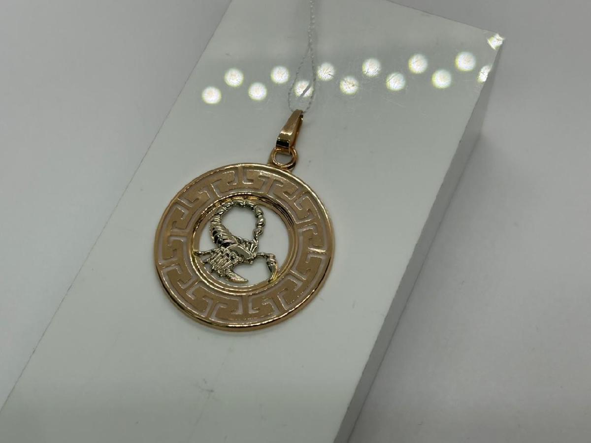 ПОДВЕСКА ЗНАК ЗОДИАКА СКОРПИОН (Au 585)