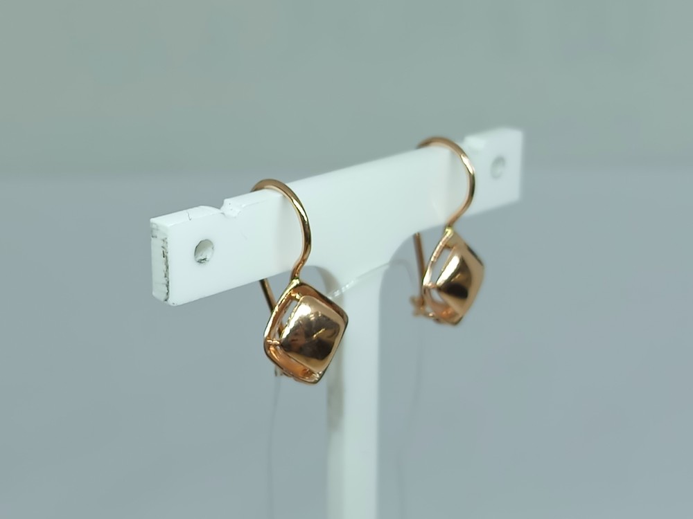 СЕРЬГИ ПЕТЕЛЬКА без камня (Au 585)