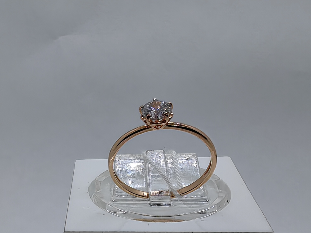 КОЛКМ585 КОЛЬЦО С КАМНЕМ (Au 585) КОЛКМ585 КОЛЬЦО С КАМНЕМ (Au 585)