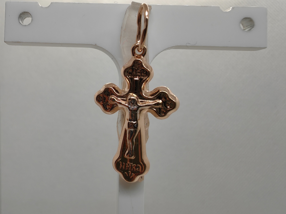 ПОДКБК585 ПОДВЕСКА КРЕСТ БЕЗ КАМНЯ (Au 585) ПОДКБК585 ПОДВЕСКА КРЕСТ БЕЗ КАМНЯ (Au 585)