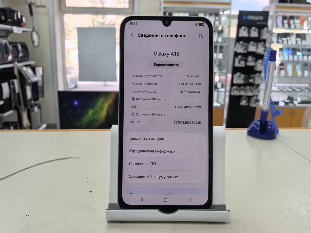 Смартфон Samsung Galaxy A15 4/128