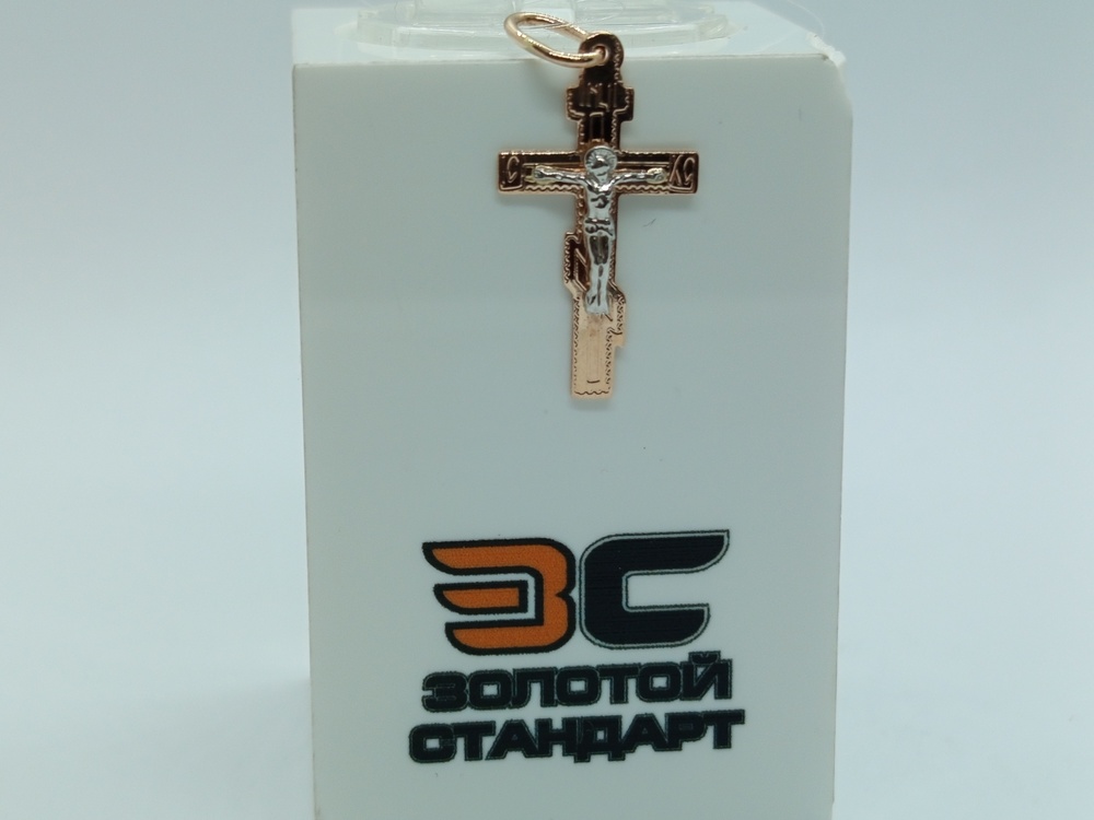 ПОДВЕСКА КРЕСТ без камня (Au 585)