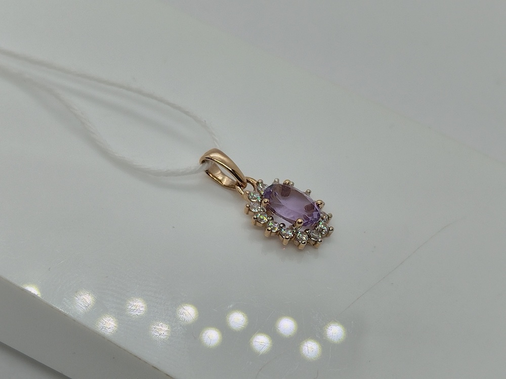 ПОДКМИ585 ПОДВЕСКА С КАМНЯМИ (Au 585)