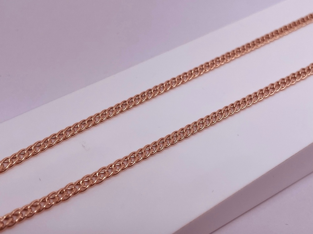 ЦЕПЬ ПУСТОТЕЛАЯ Ромб двойной (Au 585)