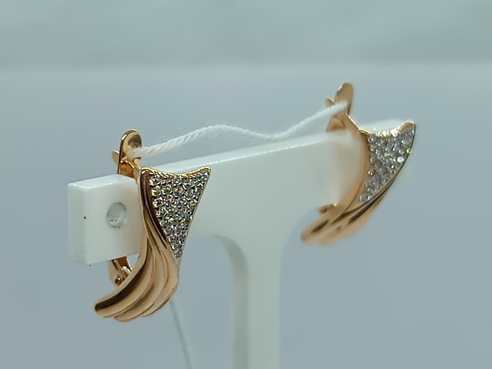 СЕРЬГИ С КАМНЯМИ (Au 585)