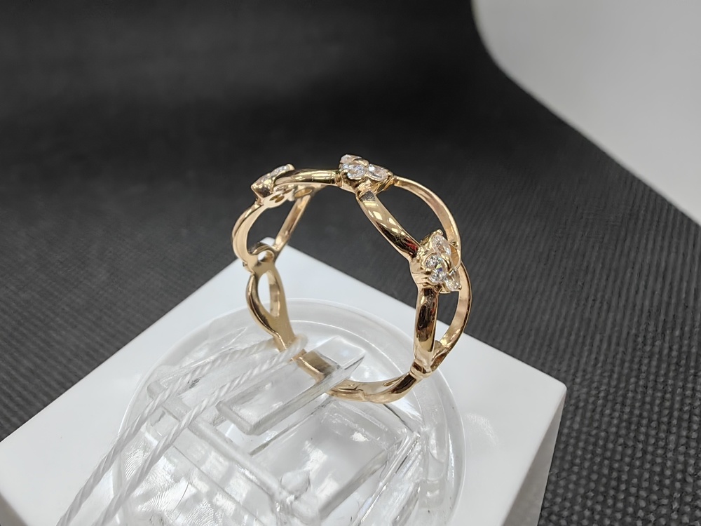 КОЛКМИ585 КОЛЬЦО С КАМНЯМИ (Au 585)