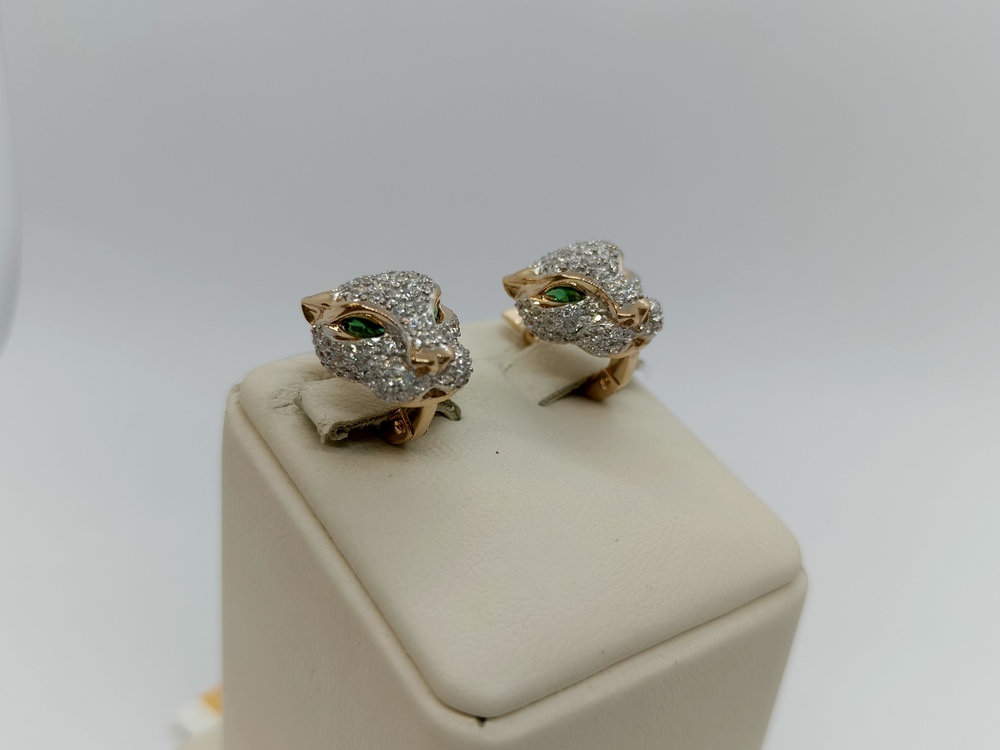 СЕРЬГИ С КАМНЯМИ (Au 585)