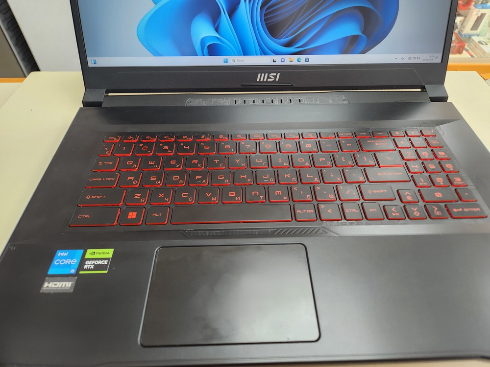 Ноутбук MSI GF76; Core I5-12450H, GeForce RTX 3050, 16 Гб, 512 GB, Нет