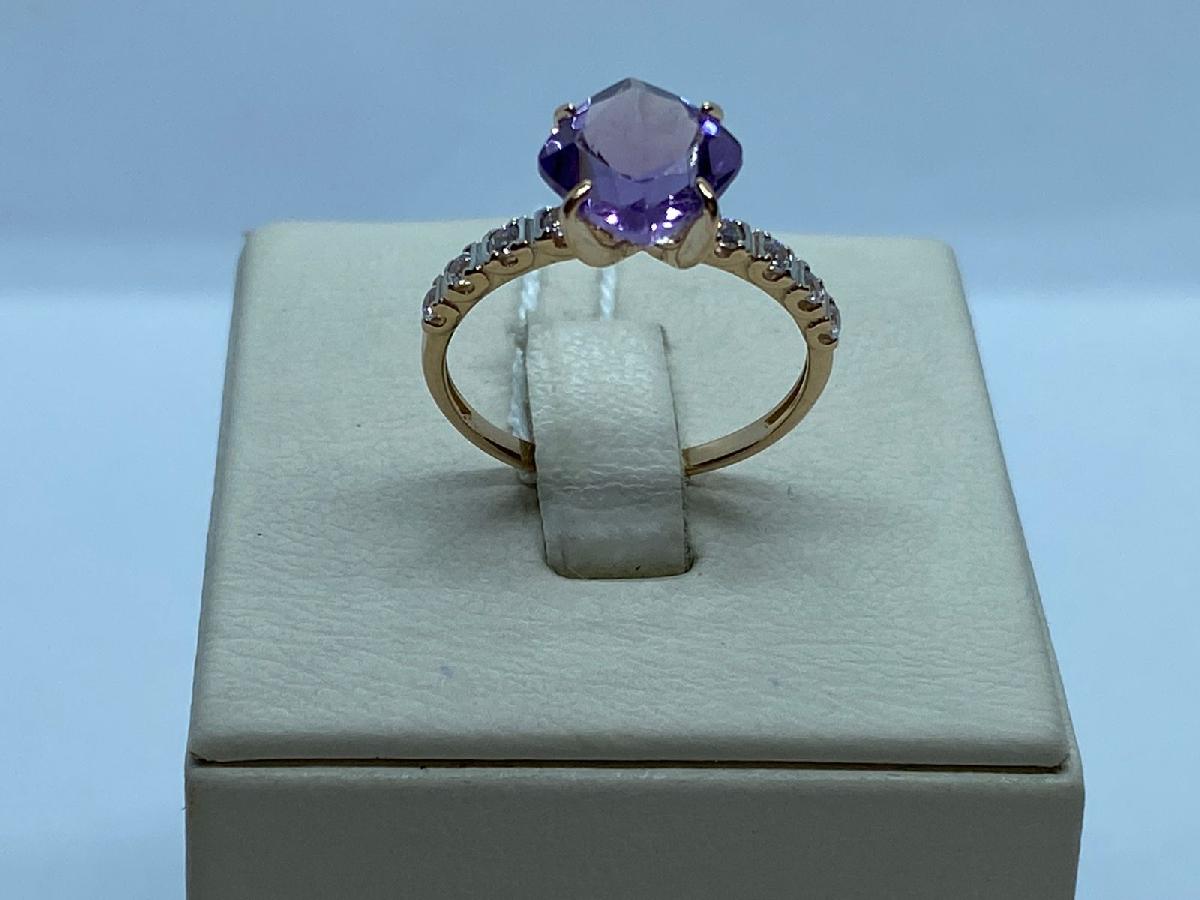 КОЛЬЦО С КАМНЯМИ (Au 585)