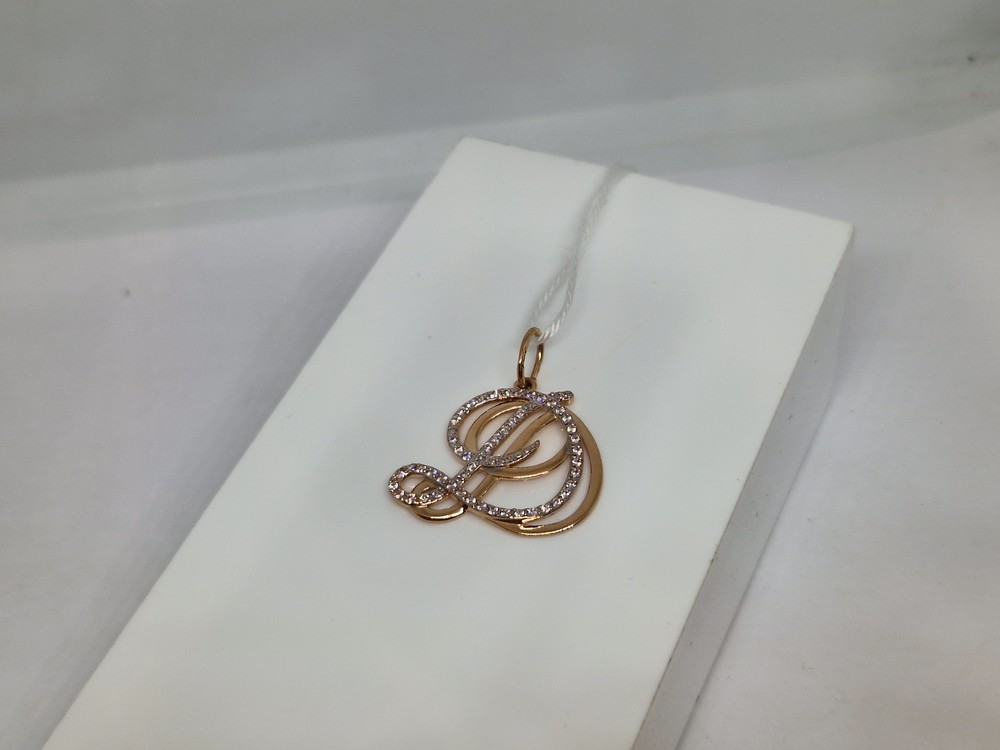 ПОДКМИ585 ПОДВЕСКА С КАМНЯМИ (Au 585)