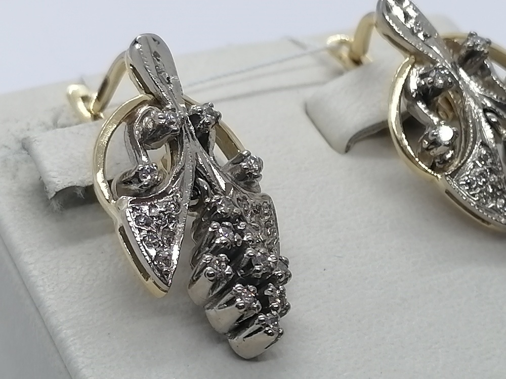 СЕРЬГИ БРИЛЛИАНТ Au 750