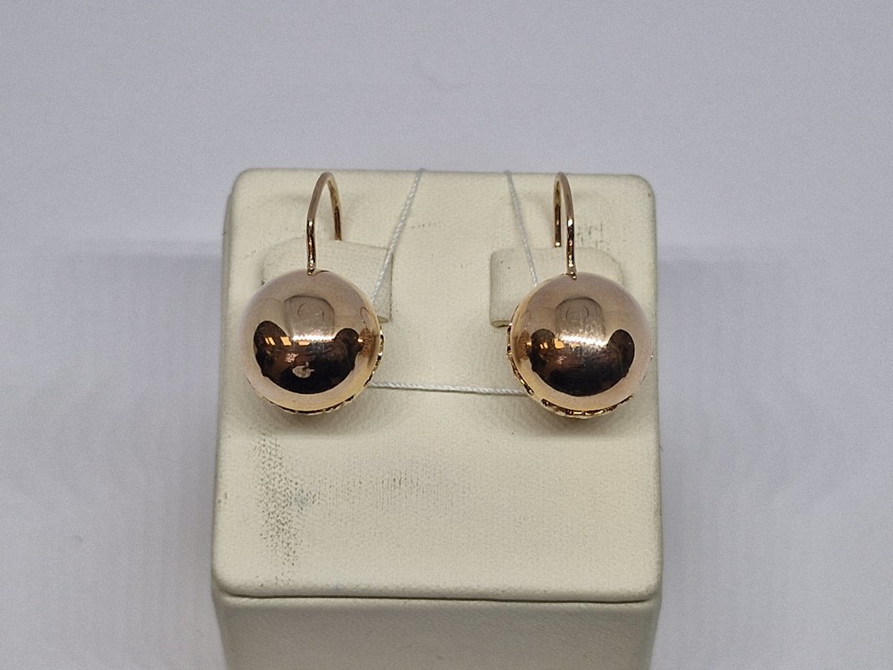 СБКМ583 СЕРЬГИ БЕЗ КАМНЯ (Au 583)