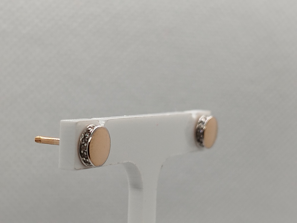 СЕРЬГИ ПУСЕТЫ с камнями (Au 585)