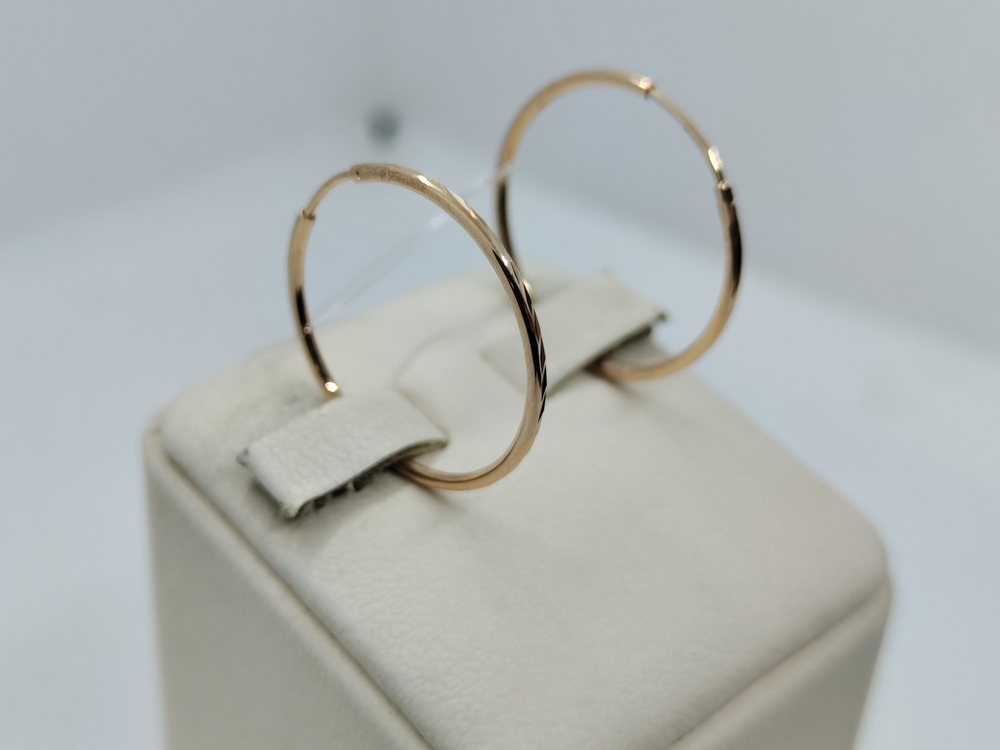 СЕРЬГИ КОНГО без камня (Au 585)